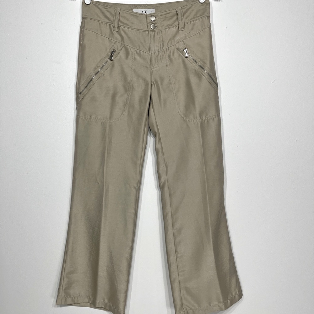 Armani Exchange trousers pants straight tan size 2
